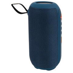 Колонка портативная влагозащищенная KAIGO (КАЙГО) BTW185, 20 Вт, Bluetooth, USB, Micro SD, AUX, RGB, TWS, FM, синяя, 514221