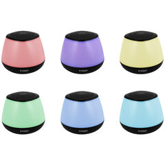 Колонка портативная KAIGO (КАЙГО) GE-3058, 3 Вт, Bluetooth, Micro SD, RGB, 514222