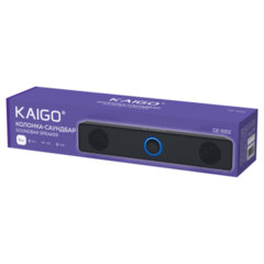 Колонка-саундбар KAIGO (КАЙГО) GE-1002, 6 Вт, AUX, USB, черная, 514223
