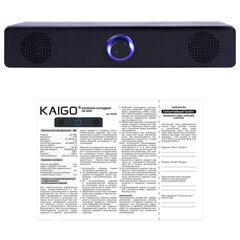 Колонка-саундбар KAIGO (КАЙГО) GE-1002, 6 Вт, AUX, USB, черная, 514223