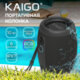 Колонка портативная KAIGO (КАЙГО) BT10T, 10 Вт, Bluetooth, USB, Micro SD, AUX, RGB, TWS, IPX7, черная, 514224