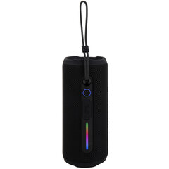 Колонка портативная влагозащищенная KAIGO (КАЙГО) BT16T, 10 Вт, Bluetooth, Micro SD, AUX, RGB, TWS, IPX7, черная, 514225