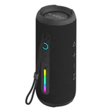 Колонка портативная KAIGO (КАЙГО) BT16T, 10 Вт, Bluetooth, Micro SD, AUX, RGB, TWS, IPX7, черная, 514225