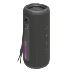 Колонка портативная влагозащищенная KAIGO (КАЙГО) BT30T, 30 Вт, Bluetooth, USB, Micro SD, AUX, RGB, TWS, IPX7, черная, 514226