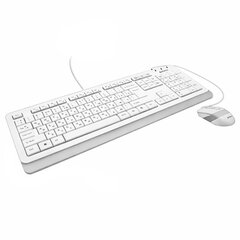 Набор проводной A4TECH Fstyler FG1010, USB, клавиатура 104 клавиши, мышь 3 кнопки + 1 кнопка-колесо, белая, 1147556