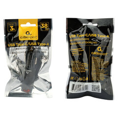 Зарядное устройство автомобильное CABLEXPERT 38 Вт, 3 А, QC3.0/<wbr/>PD, 1 х USB, 1 х Type-C, MP3A-UC-CAR24