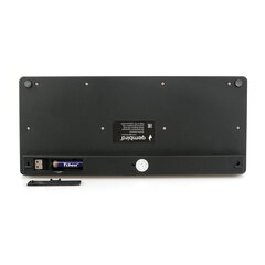 Набор беспроводной GEMBIRD KBS-9100, клавиатура 78 клавиш, мышь 4 кнопки, 1600 DPI, 2.4 ГГц, черный