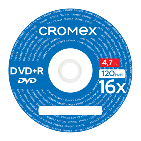 Диск DVD+R CROMEX, 4,7 Gb, 16x, Slim Case, 1 шт., 514308 - фото 2