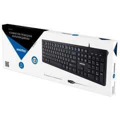 Клавиатура проводная SMARTBUY SLIM 206, USB, 104 клавиши, черная, SBK-206US-K