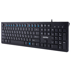 Клавиатура проводная SMARTBUY SLIM 206, USB, 104 клавиши, черная, SBK-206US-K