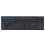 Клавиатура проводная SMARTBUY SLIM 206, USB, 104 клавиши, черная, SBK-206US-K