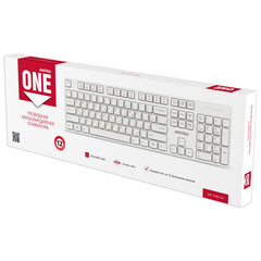 Клавиатура проводная SMARTBUY ONE 238, USB, 104 клавиши, белый, SBK-238U-W