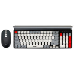 Набор беспроводной SMARTBUY 201359AG, клавиатура 79 клавиш, мышь 3 кнопки + 1 колесо, черный/серый/белый