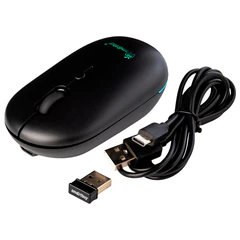 Мышь беспроводная бесшумная SMARTBUY 328AG, USB, 3 кнопки + 1 колесо-кнопка, черный
