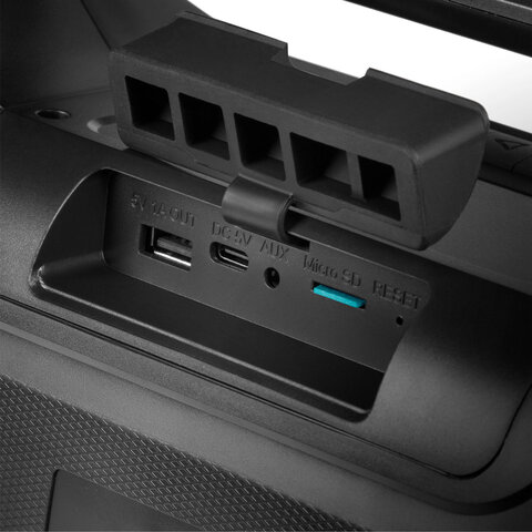 Колонка портативная SVEN PS-390, 50 Вт, TWS, Bluetooth, microSD, черный, SV-021306 - фото 4