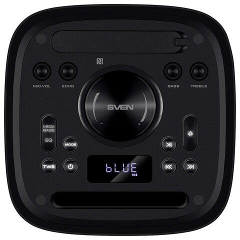 Колонка портативная SVEN PS-930, 150 Вт, TWS, Bluetooth, FM, USB, microSD, LED-дисп, черн, SV-022402