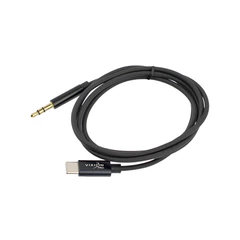 Переходник AUX, jack 3,5 (M) – Type-C, 1 м, VIXION PRO VX-10c, черный, 02786