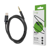 Переходник AUX, jack 3,5 (M) – Type-C, 1 м, VIXION PRO VX-10c, черный, 02786, БП-00000931