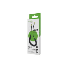 Переходник AUX, jack 3,5 (M) – jack 3,5 (M), 2 м, VIXION PRO VX-15, спираль, черный, 02755
