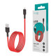 Кабель USB – Lightning 8 pin, 1 м, VIXION PRO VX-07i, для зарядки и передачи данных, красный, 01192