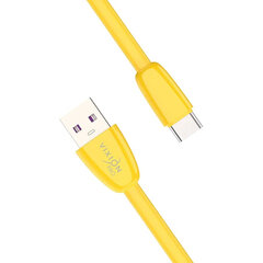 Кабель силиконовый USB – Type-C, 1 м, VIXION PRO VX-12c, для зарядки и передачи данных, желтый, 03035