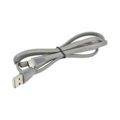 Кабель силиконовый USB – Type-C, 1 м, VIXION PRO VX-12c, для зарядки и передачи данных, серый, 03042