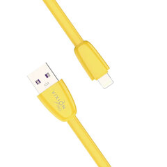 Кабель силиконовый USB – Lightning 8 pin, 1 м, VIXION PRO VX-12i, для зарядки и передачи данных, желтый, 02984