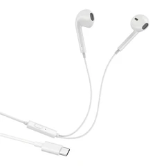 Наушники с микрофоном (гарнитура) VIXION PRO VS-20, проводные, 1,2 м, Type-C, белый, 06319