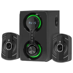 Колонки компьютерные DEFENDER Eclipse, 2.1, 40 Вт, Bluetooth, FM, USB, SD, AUX, черные, 65593