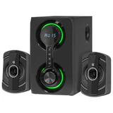 Колонки компьютерные DEFENDER Eclipse, 2.1, 40 Вт, Bluetooth, FM, USB, SD, AUX, черные, 65593