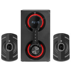 Колонки компьютерные DEFENDER Eclipse, 2.1, 40 Вт, Bluetooth, FM, USB, SD, AUX, черные, 65593