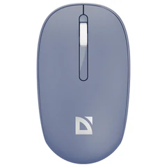 Мышь беспроводная DEFENDER Smart MM-396, 1600 dpi, 2 кнопки + 1 колесо-кнопка, оптическая, синяя, 52397
