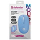 Мышь беспроводная DEFENDER Smart MM-396, 1600 dpi, 2 кнопки + 1 колесо-кнопка, оптическая, синяя, 52397