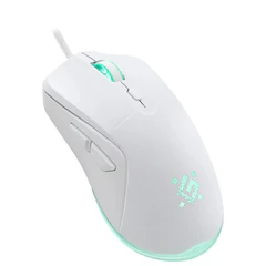 Мышь проводная DEFENDER Arga GM-049, 1200/<wbr/>1800/<wbr/>2400/<wbr/>3600 dpi, 5 кнопок + 1 колесо-кнопка, белый, 52048