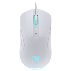 Мышь проводная DEFENDER Arga GM-049, 1200/1800/2400/3600 dpi, 5 кнопок + 1 колесо-кнопка, белый, 52048