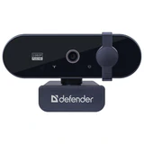 Веб-камера DEFENDER G-lens 2590 QHD, 3,7 Мп, микрофон, USB 2.0, регулируемый крепеж, черная, 63113