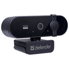 Веб-камера DEFENDER G-lens 2590 QHD, 3,7 Мп, микрофон, USB 2.0, регулируемый крепеж, черная, 63113