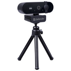 Веб-камера DEFENDER G-lens 2580, Full HD, 2 Мп, микрофон, USB 2.0, регулируемый крепеж, черная, 63112