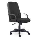 Кресло офисное "Менеджер", ткань, монолитный каркас, черное С-11