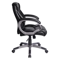 Кресло офисное BRABIX &laquo;Eldorado EX-504&raquo;, экокожа, черное, 530874