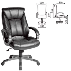 Кресло офисное BRABIX &laquo;Maestro EX-506&raquo;, экокожа, черное, 530877
