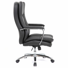 Кресло офисное BRABIX PREMIUM &laquo;Amadeus EX-507&raquo;, экокожа, хром, черное, 530879