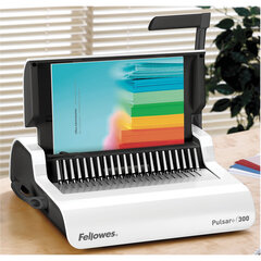 Переплетная машина для пластиковой пружины FELLOWES &laquo;PULSAR+&raquo;, пробивает до 20 л., сшивает до 300 л., FS-56276