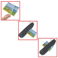 Пленки-заготовки для ламинирования МАЛОГО ФОРМАТА (85&times;120 мм), КОМПЛЕКТ 100 штук, 125 мкм, BRAUBERG, 530901