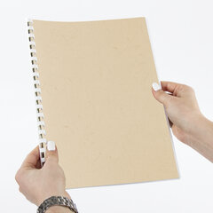 Обложки картонные для переплета, А4, КОМПЛЕКТ 100 шт., тиснение под кожу, 230 г/<wbr/>м<sup>2</sup>, слоновая кость, BRAUBERG, 530947