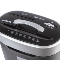 Уничтожитель (шредер) BRAUBERG S8, 4 уровень секретности, фрагменты 4&times;18 мм, 8 листов, корзина 16 литров, CD