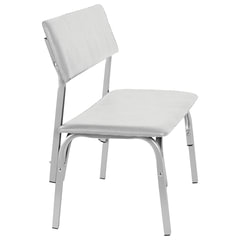 Банкетка со спинкой &laquo;Астрид&raquo;, 1200&times;450&times;800 мм, каркас светло-серый, кожзам светло-серый