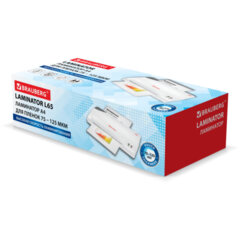 Ламинатор BRAUBERG L65, формат А4, толщина пленки 1 сторона 75-125 мкм, скорость 51 см/<wbr/>мин., 531352