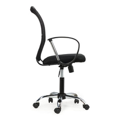 Кресло BRABIX &laquo;Spring MG-308&raquo;, с подлокотниками, хром, ткань черная TW, 531403