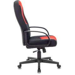 Кресло офисное BRABIX &laquo;City EX-512&raquo;, ткань черная/<wbr/>красная, TW, 531408